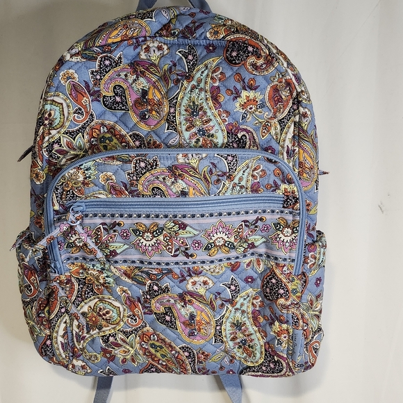 Vera Bradley Essential Large Seashells Mulitcolor Work Travel School Backpack - Picture 1 of 9